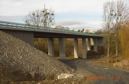 Neubau der Talbrücke über das Osterschleddetal, Büren - Steinhausen
